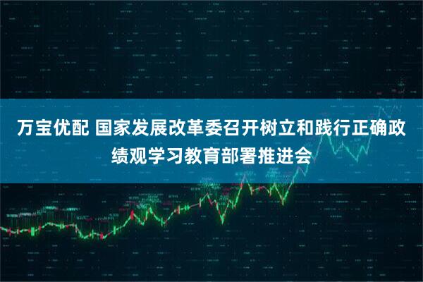 万宝优配 国家发展改革委召开树立和践行正确政绩观学习教育部署推进会